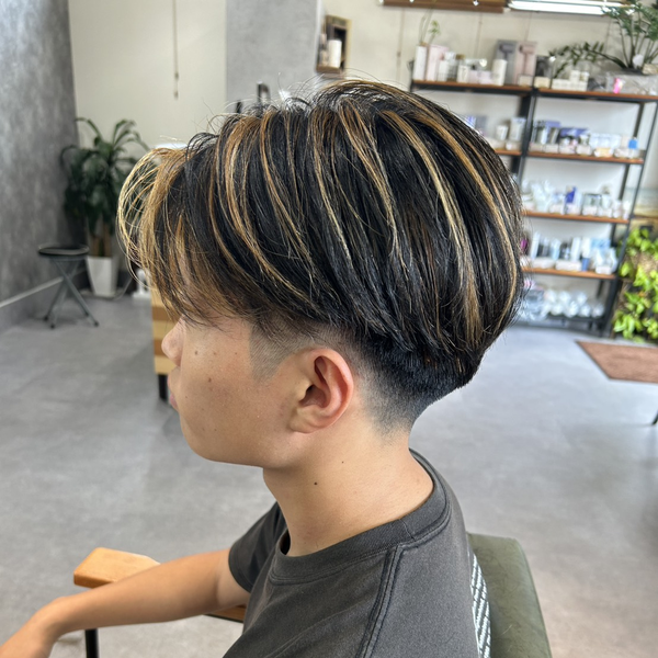 メンズマッシュ ハイライト